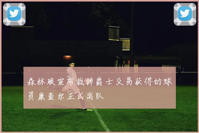 森林狼宣布裁掉爵士交易获得的球员康查尔正式离队